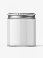 Cosmetic and food jar mockup
