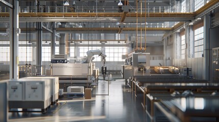 sophisticated 3D-animated factory 