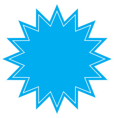  starburst splash symbol. bomb signs sticker for apps and websites with transparent background PNG