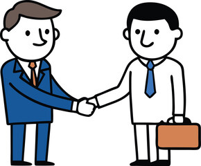 two businessmen shaking hands