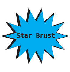 Fototapeta premium Starburst speech bubble icon. Comic style colorful cloud for use on web, mobile apps and print media. Explosion symbol.