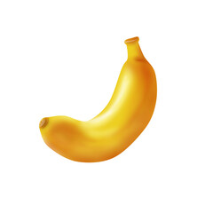 banana isolated on png transparant background 