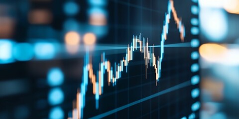 Graph with two lines, one red and one blue. The red line is higher than the blue line