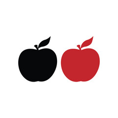 Apple icon. Black icon on white background.
