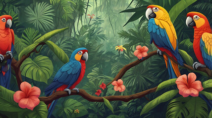 Fototapeta premium Birds of jungle