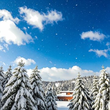 winter in the mountains