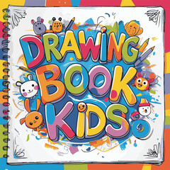 Drawing Book Kid Landing Page Illustration 