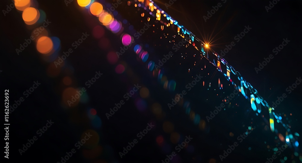 Poster colorful abstract background with streams of light