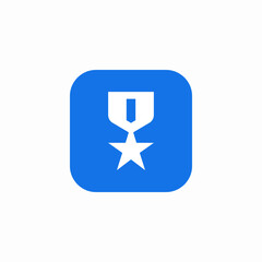 army medal icon sign vector