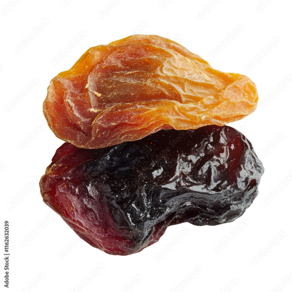 Poster dried fruit isolated on transparent background