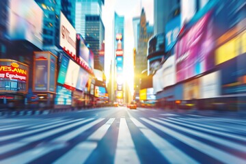 Abstract Cityscape Motion Blur Background