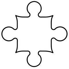 Creative Puzzle Piece Outlines for Vector Artists