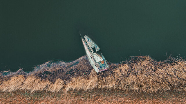 Stary Port Rybacki na Łaszce, wrak
