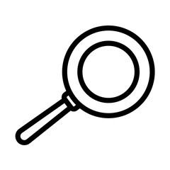 frying pan icon illustration from above
