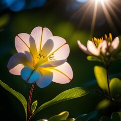 flower in the garden. generated with AI