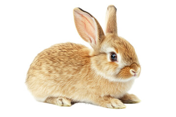 Obraz premium Sweet little bunny with soft fur and long ears on transparent png background for cute animal illustrations