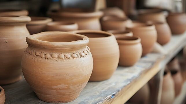 A young adult learning pottery glazing techniques in a studio