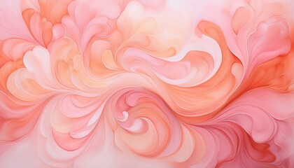 Abstract swirling peach and pink artwork. Soft, dreamy, and romantic.