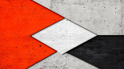 Abstract Geometric Concrete Texture Background Red White Black