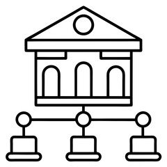 Fototapeta premium Elegant Knowledge Base Line Art Elements