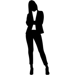 Fototapeta premium Businesswoman Silhouette