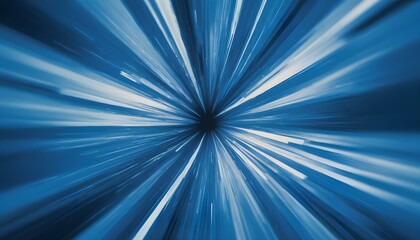 Fondo abstracto azul con efecto de desenfoque de movimiento radial, creando una sensación de velocidad y movimiento
