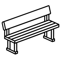 Geometric Style Classroom Bench Vector Design