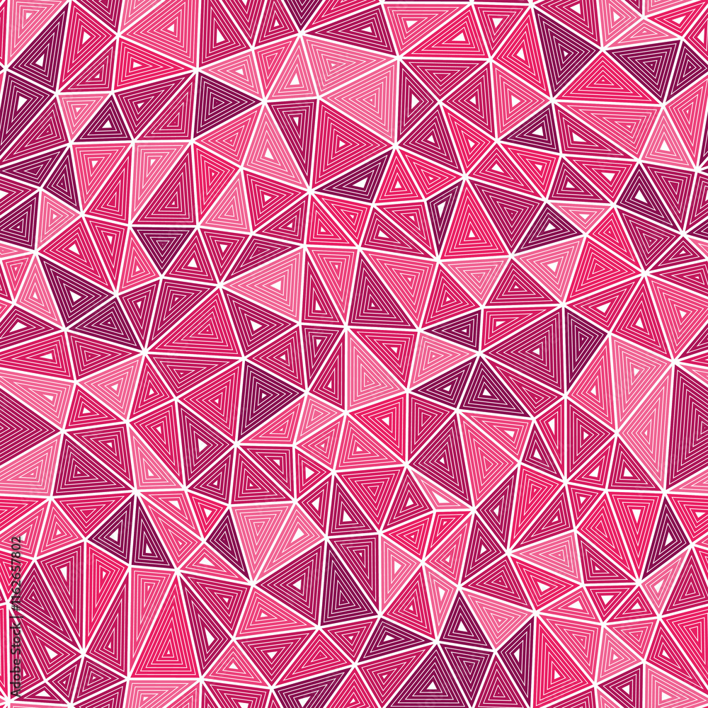 Poster tileable abstract background. compact triangles size. multiple repeated inner triangles. mono tone s
