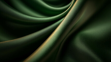 Fototapeta premium Green fabric background.
