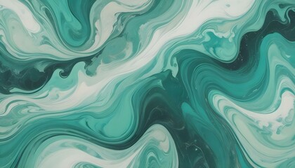 Resumen de ondas verdes y verde azulado o patr&oacute;n de m&aacute;rmol