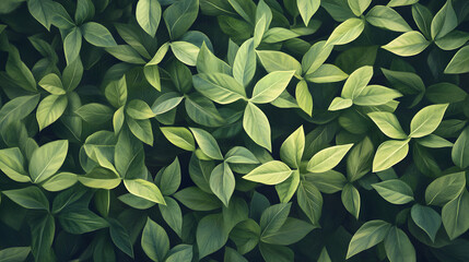 green leaves background with copy space