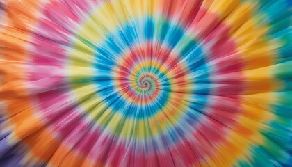 Vibrant Tie-Dye Fabric Pattern with Radial Swirls