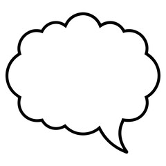Hand-Drawn Speech Bubble Line Art Pack