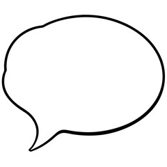 Hand-Drawn Speech Bubble Line Art Pack