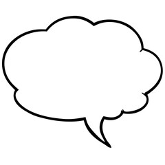 Hand-Drawn Speech Bubble Line Art Pack