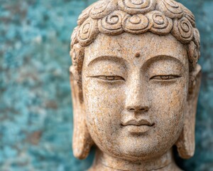 Intricate buddhist carving closeup serene temple gigapixel photography tranquil environment artistic perspective
