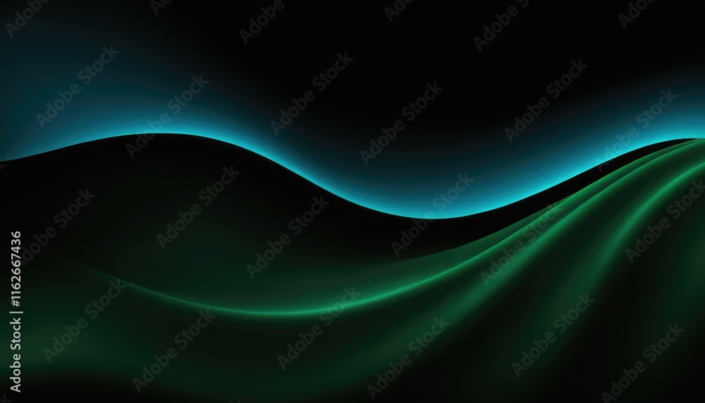 Poster 3d render of an abstract technology with flowing particles 8