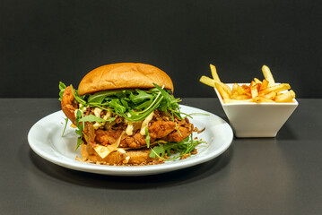 Burgers are a comfort food that can be enjoyed both alone and in company, making them a popular choice for quick and casual meals.
