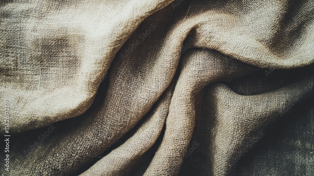 Aufkleber a close-up of textured fabric showcasing natural fibers and subtle color variations.