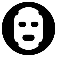 face mask glyph icon