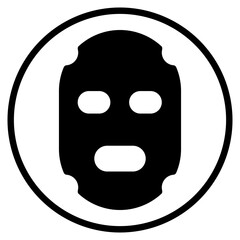face mask glyph icon