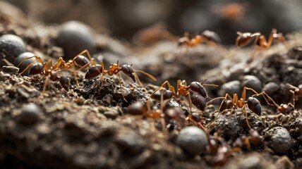 ants on the ground