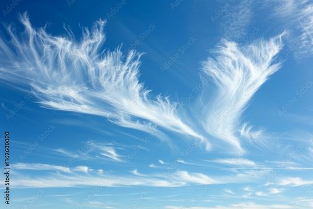 Wall mural soft smooth white clouds with pastel color of sky.for abstract background