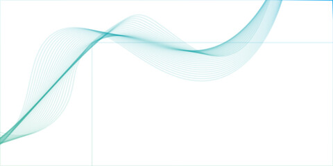 Abstract wave line. Digital frequency equalizer. digital Stylized line art background. Vector illustration.