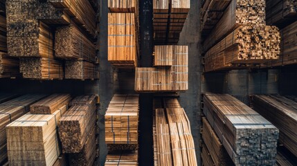 Explore sustainable timber resources with high-quality lumber stacks. Premium wood supply for construction, renovation, and woodworking projects.