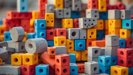 plastic blocks