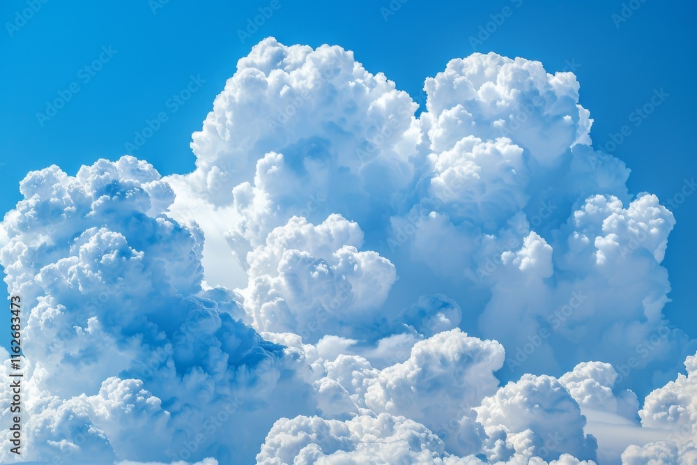 Wall mural soft smooth white clouds with pastel color of sky.for abstract background