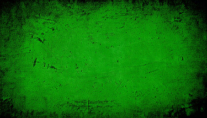 Obraz premium Dark green textured background features scratches and dark edges.