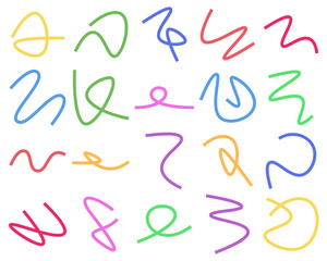 Collection of Organic Doodle Shape