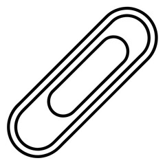 Modern Paperclip Vector Drawing